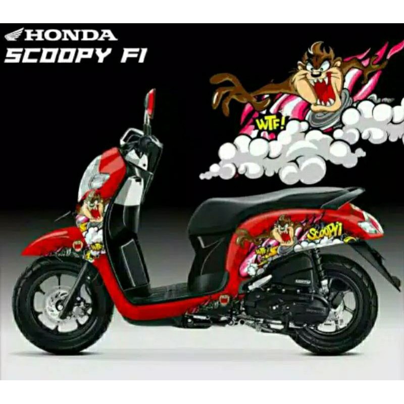 Jual Decal Scoopy fi full body - sticker motor scoopy full body custom ...