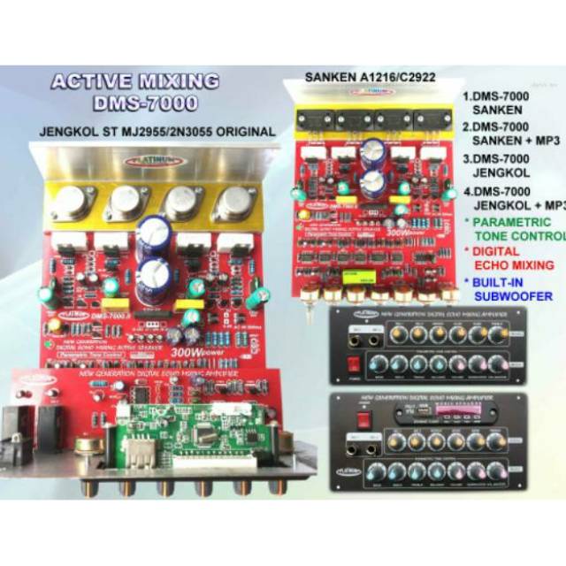 Jual KIT POWER AMPLIFIER DMS-7000 TR JENGKOL NO MP3 | Shopee Indonesia