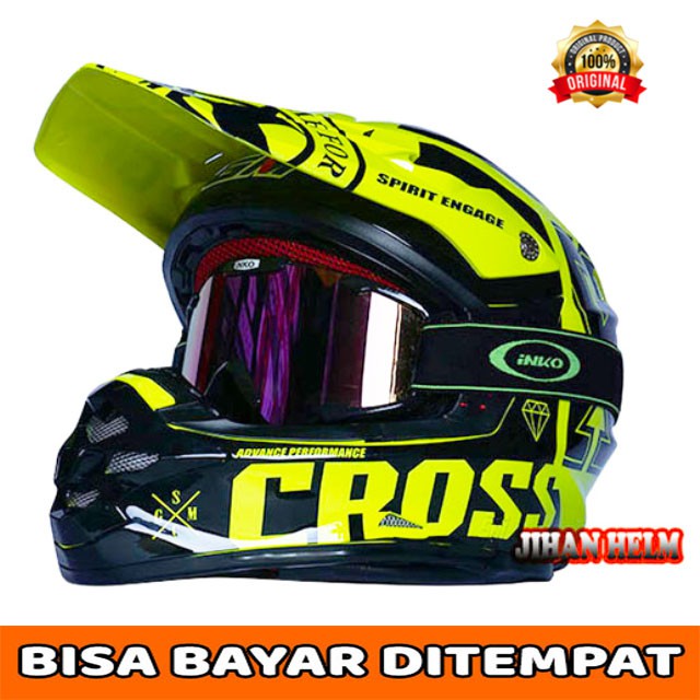 Jual Helm Helm Gm Helm Gm Cross Cr Yellow Termurah Shopee