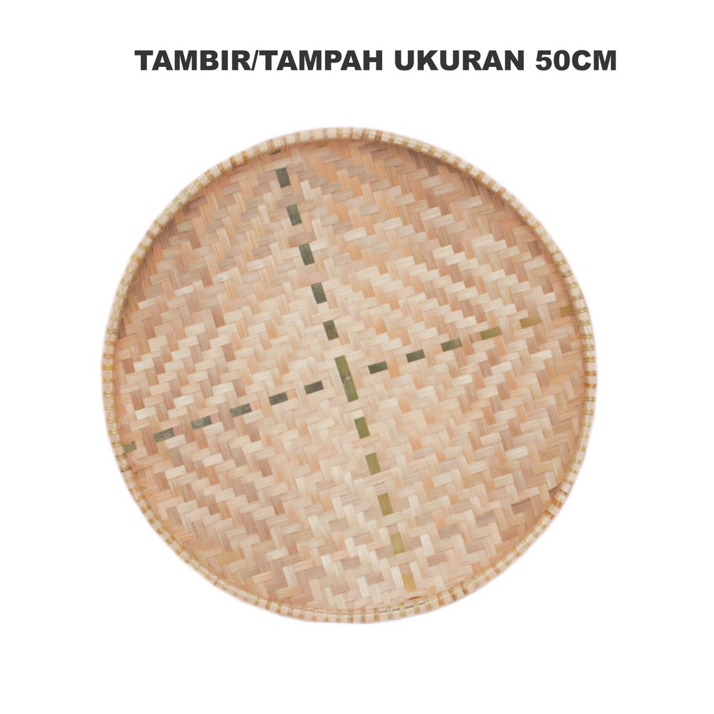 Jual Tampah 50cm/piring bambu/nampah bambu/Anyaman bambu | Shopee Indonesia