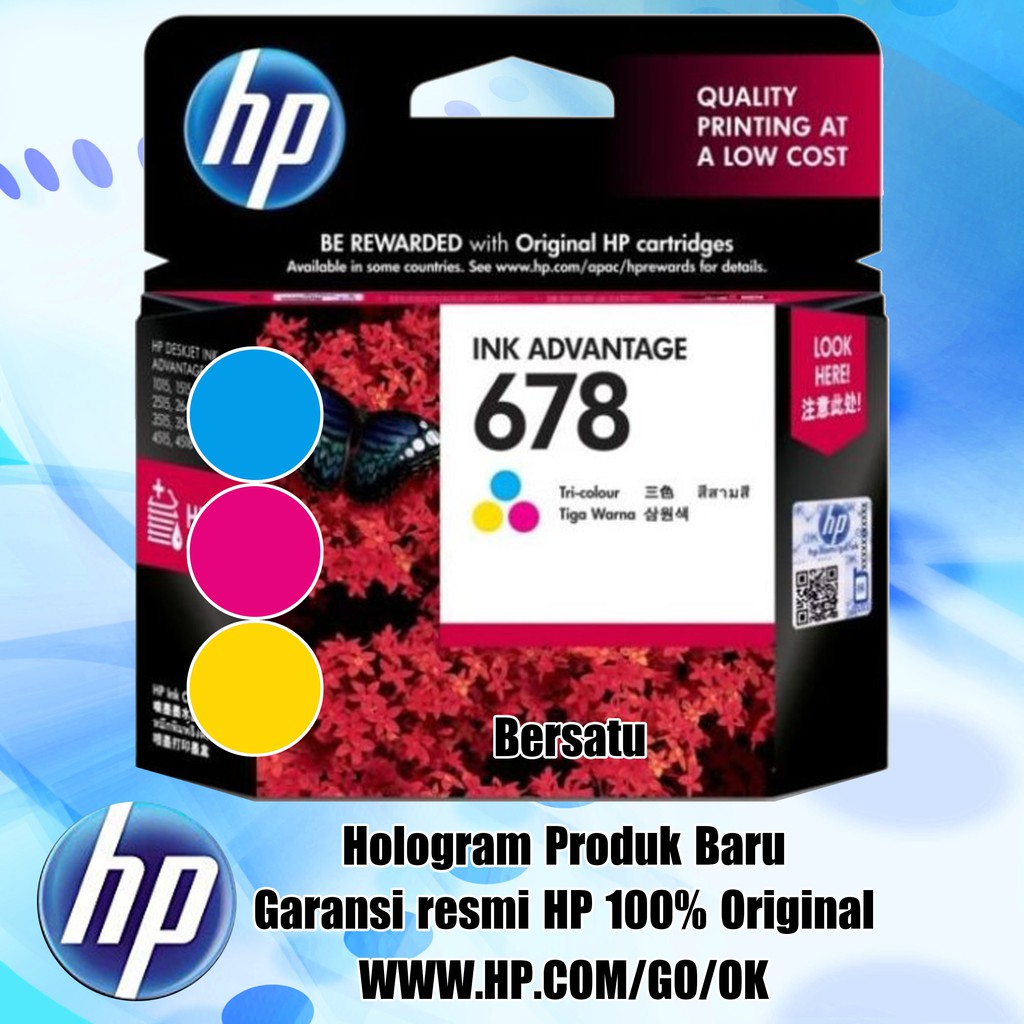 Jual Catridge Hp Color Tinta Original Cz Aa New L Ss Q