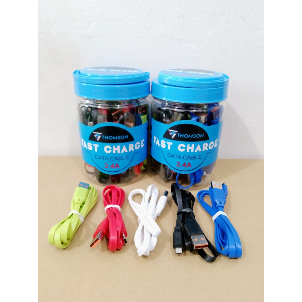 Jual KABEL DATA / CABLE DATA THOMSON SERI T100 2.4A VARIAN WARNA ...