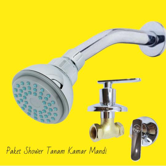 Jual Shower Kamar Mandi + Stop Kran Tanam Kuningan / Shower Mandi ...