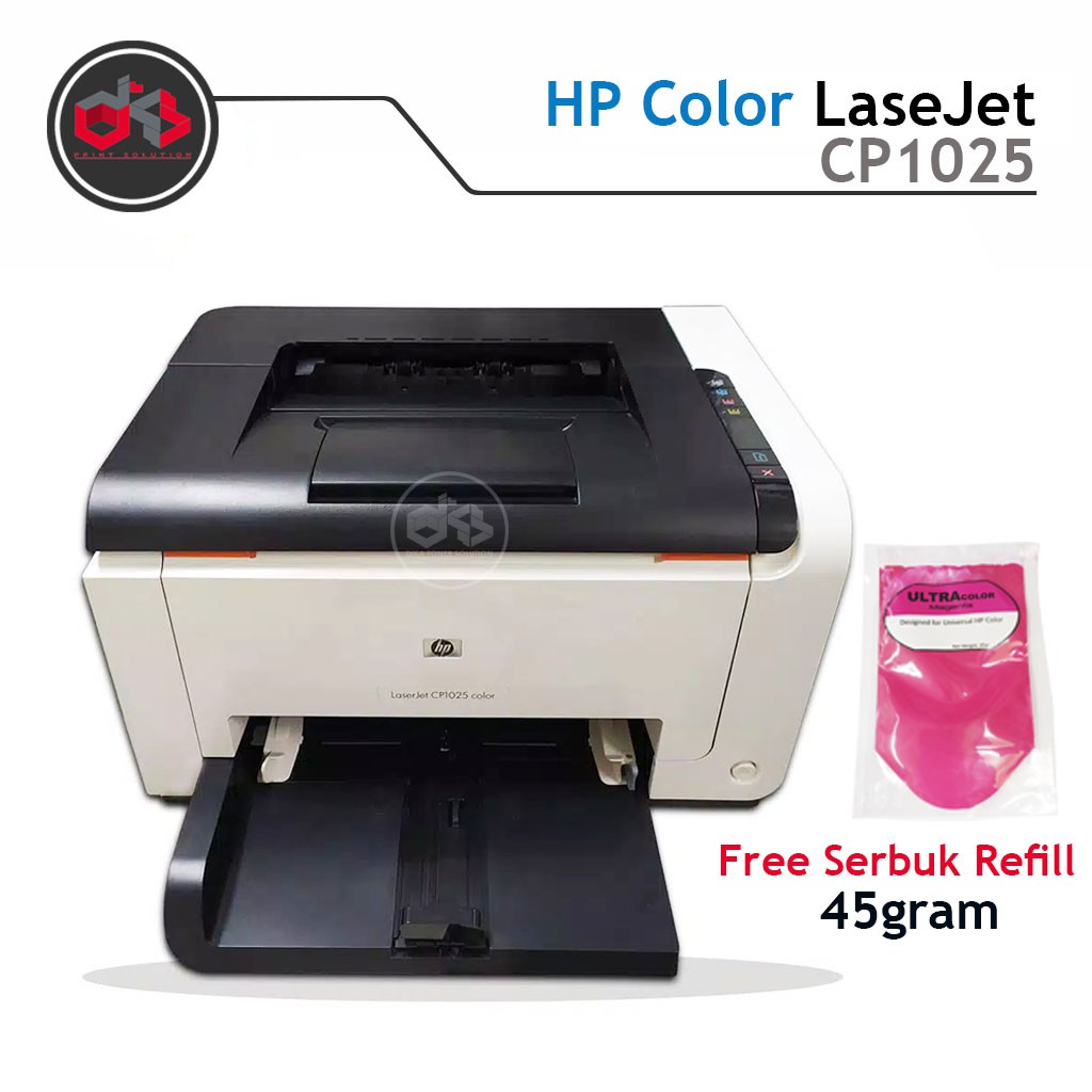Jual Printer HP Laserjet CP1025 color Free serbuk Toner 45gr Shopee