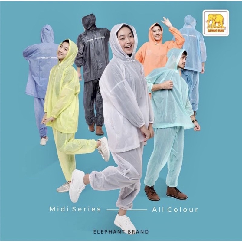 Jual Elephant Brand Midi Series - Jas Hujan Jaket Celana | Shopee Indonesia