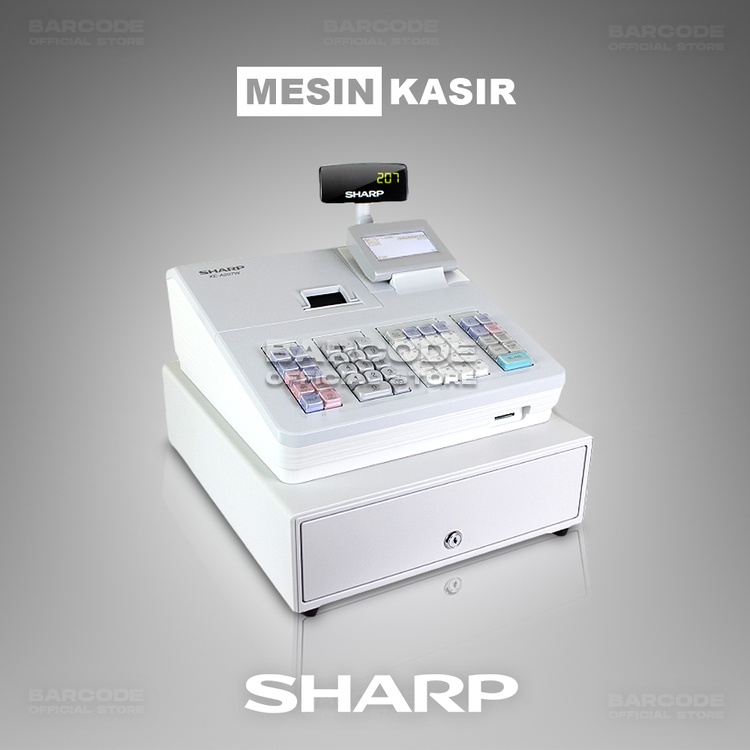 送料込/破格】SHARP XE-A207W-W ホワイト レジスターロール紙付 【公式
