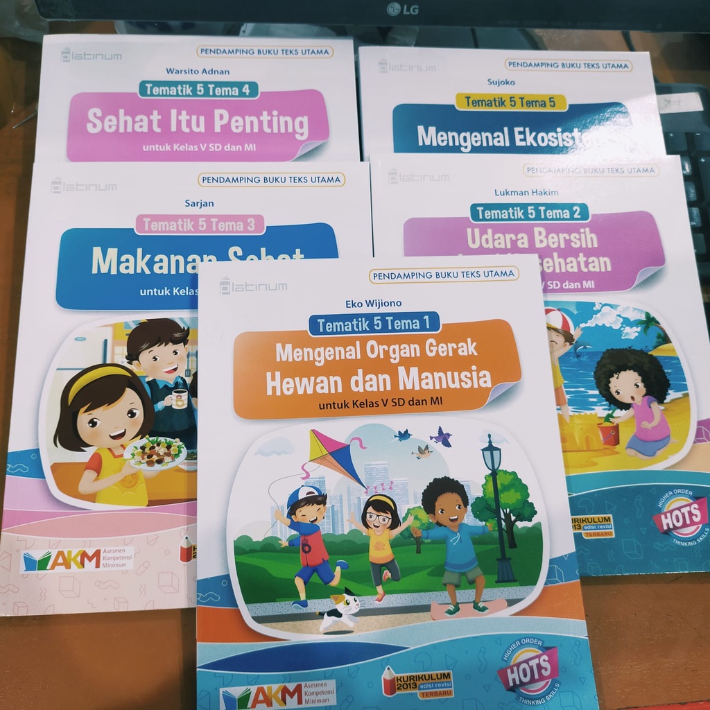 Jual BUKU TEMATIK SD KELAS 5 TEMA 1 2 3 4 5 6 7 8 9 AKM - HOTS PLATINUM ...