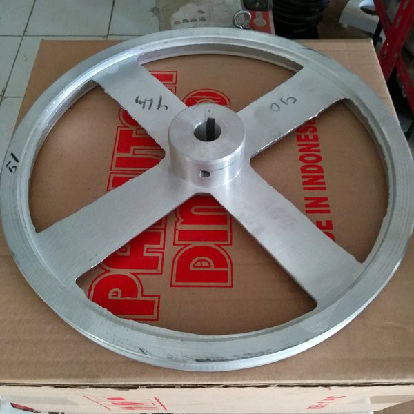 Jual Pulley Pully A1 12 Inch As 30 Mm Puli Alumunium Shopee Indonesia