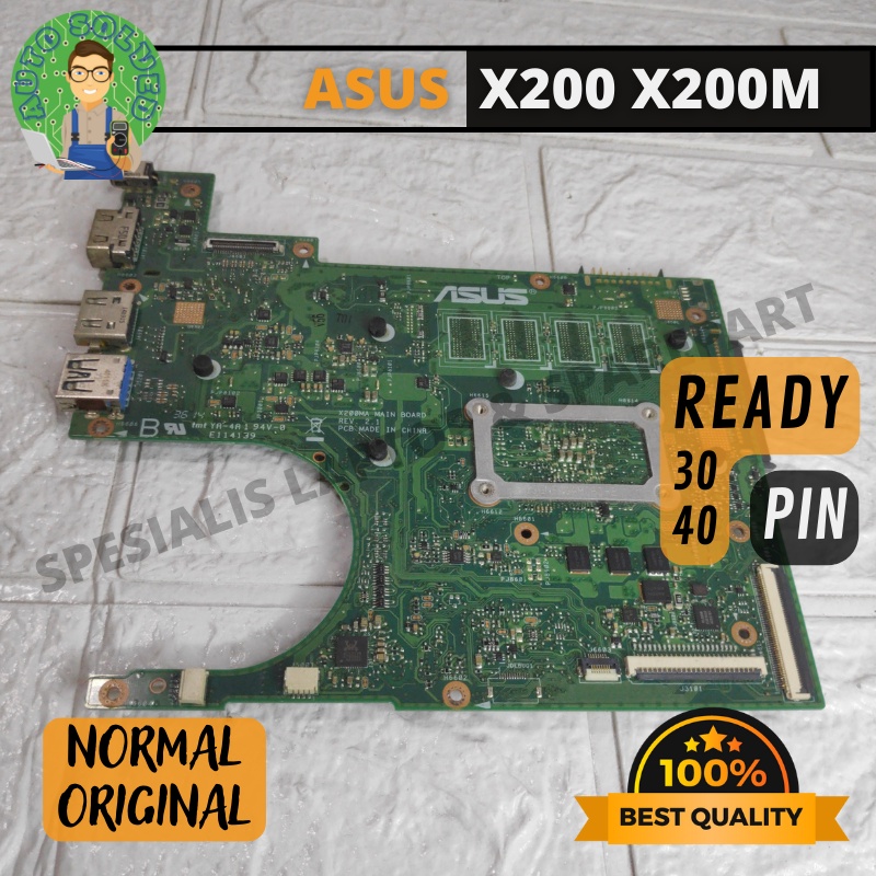 Jual Mainboard Motherboard Asus X200 X200m X200ma 40pin 30pin Mobo Laptop Normal Shopee Indonesia