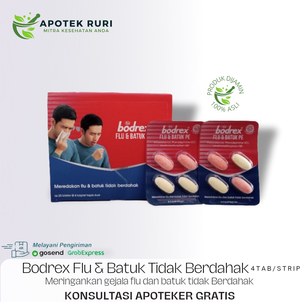 Jual BODREX FLU DAN BATUK PE 4 TABLET/OBAT BATUK KERING Shopee Indonesia