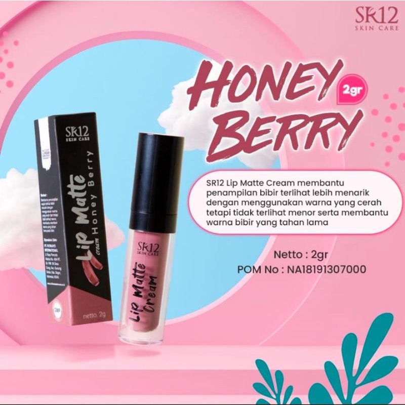 Jual Sr12 Lip Matte Cream Mini 2g Shopee Indonesia 7106