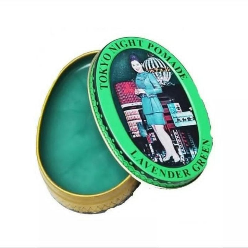 Jual Pomade Tokyo Night lavender Hijau Kaleng 50 g Minyak Rambut jadul