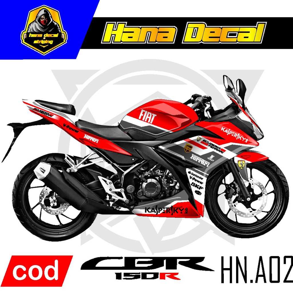 Jual Variasi Decal Sticker Striping Cbr Facelift Fullbody Cbr R Desain Hn Ag