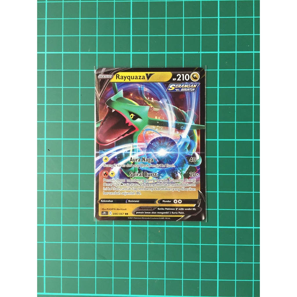 Jual Rayquaza V RR Kartu Pokemon TCG Indonesia | Shopee Indonesia