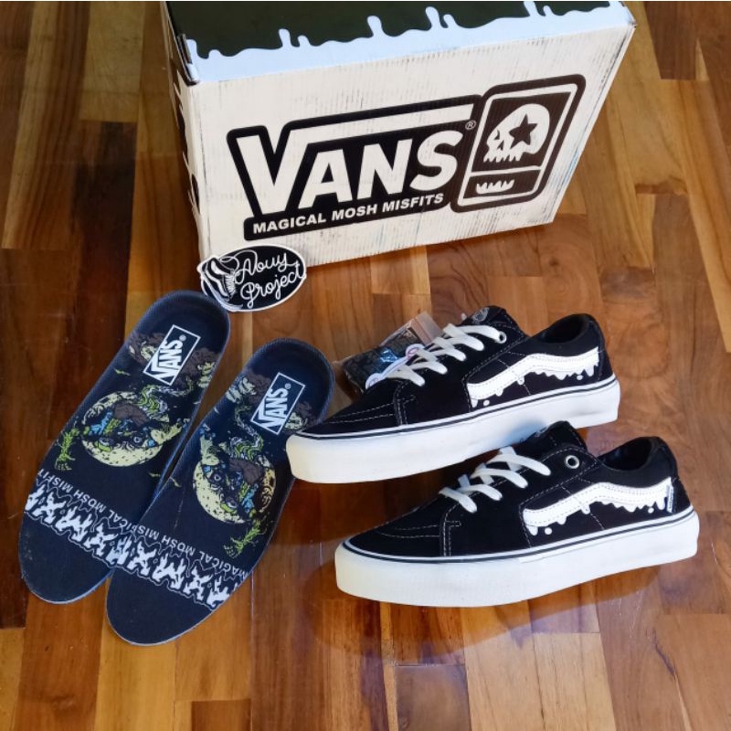 Vans Sk8 Low Pro Misfits Magical Mosh Black White