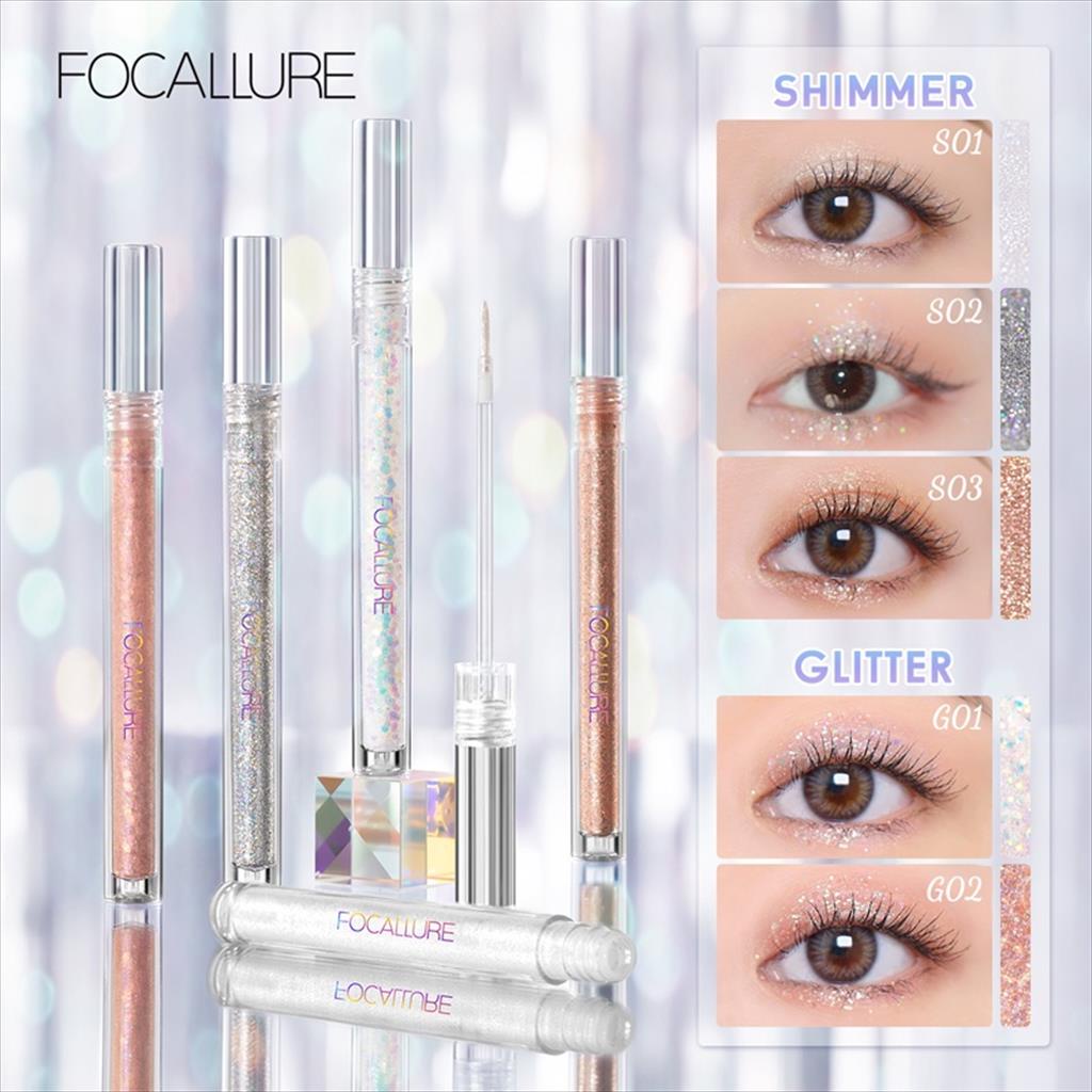 Jual Focallure FA195 Eyeshadow Liquid Glitter Shopee Indonesia