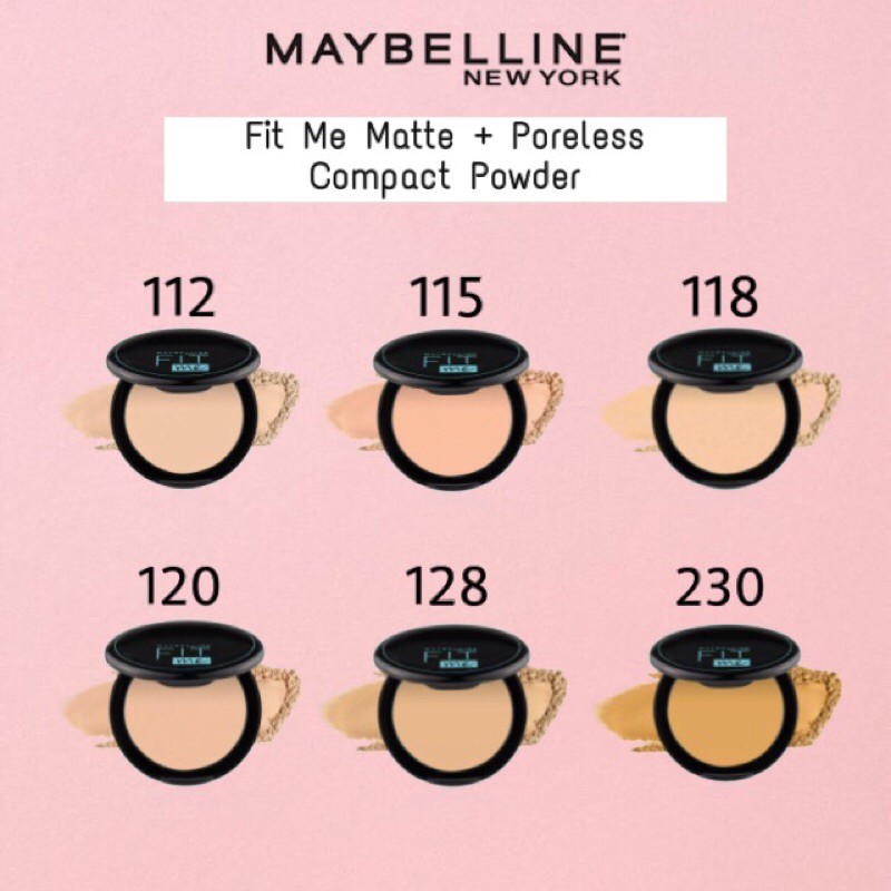 Jual Maybelline Fit Me Matte + Poreless Compact Powder SPF 28PA ...