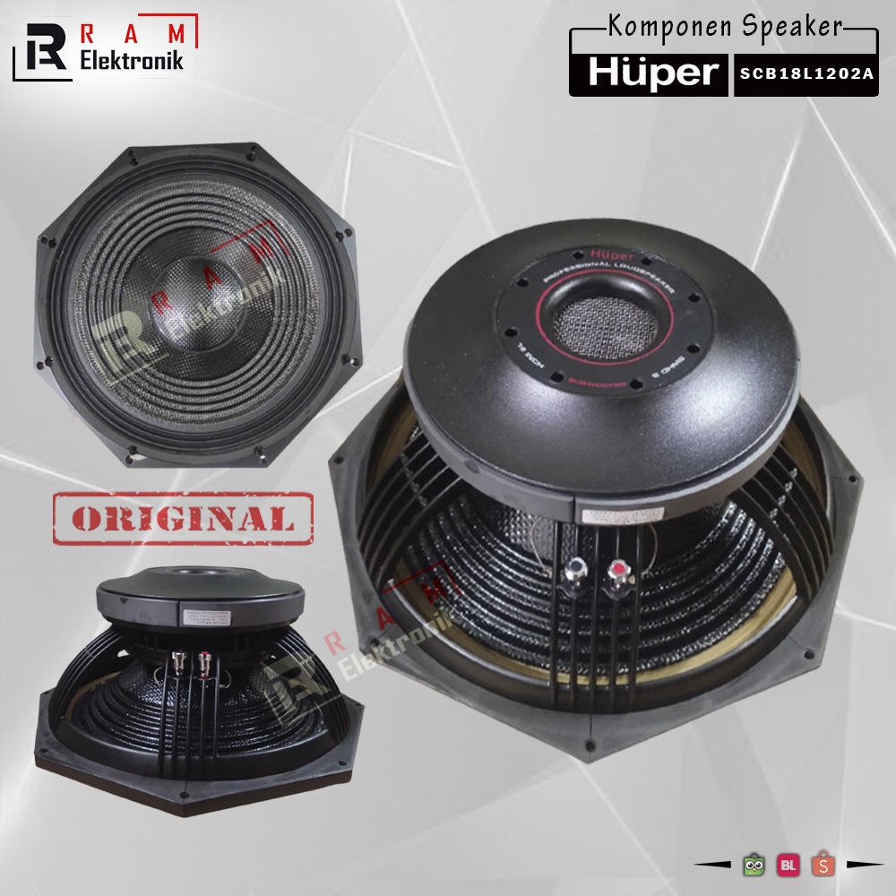 Jual Komponen Speaker 18 Inch HUPER SCB18L1200A | SCB18L 1200A | SCB ...