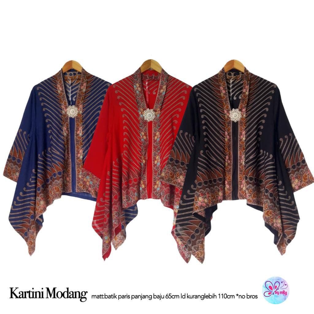 Jual PREMIUM Blus Kartini Modang Batik Katun Lawas Motif Parang Polos 3 ...