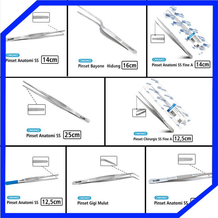 Jual Pinset Chirurgis Stainless Steel / Anatomi / Bayonet / Gigi Mulut ...
