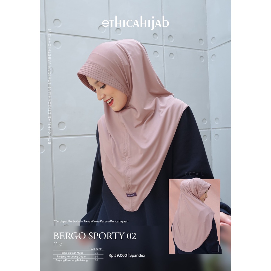 Jual BERGO SPORTY 02 ETHICA  HIJAB BERGO By ETHICA FASHION & FRIENDS |  Shopee Indonesia