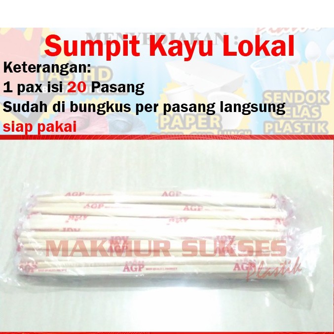 Jual Sumpit Kayu / Bambu / Bamboo Lokal Higienis ( 20 Pasang) | Shopee ...