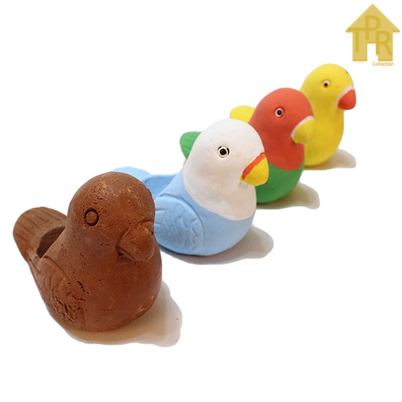 Prakarya - Souvenir tanah liat merpati asbak love bird