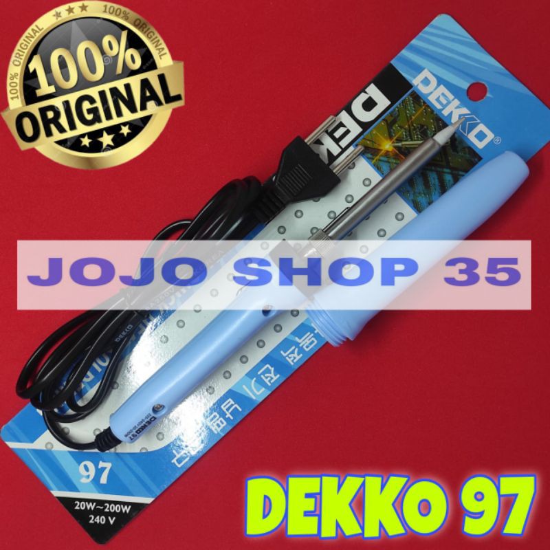 Jual SOLDER ASLI DEKKO 97 DEKKO97 20-200WATT 240V SOLDERING IRON QUICK ...