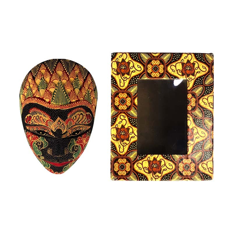 Jual Souvenir Topeng Merak Batik Kecil | Shopee Indonesia