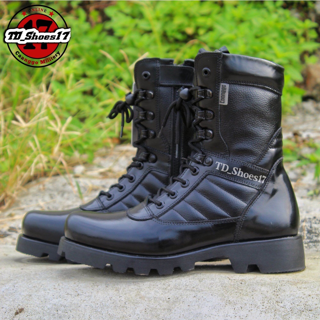 Jual Sepatu pdl kulit asli tni polri tactical pdl kulit asli full