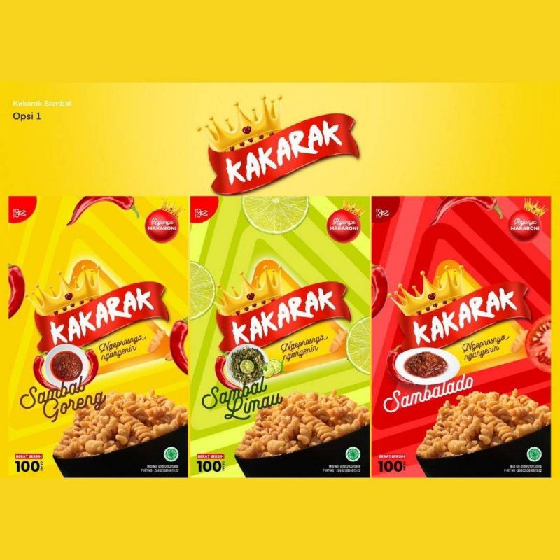 Jual Kakarak Food Makaroni Varian Sambal goreng | Shopee Indonesia