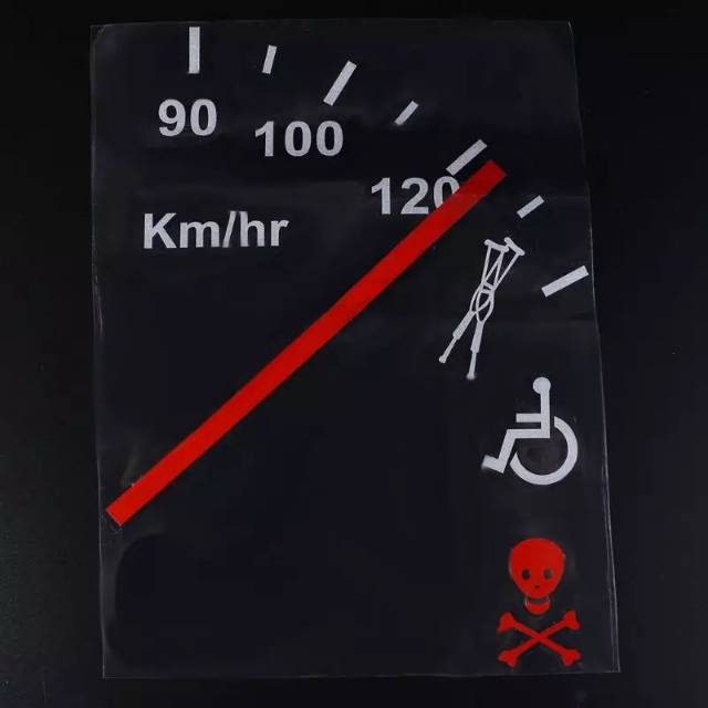 Jual Stiker kaca mobil sticker speedometer awas kecepatan tinggi lucu