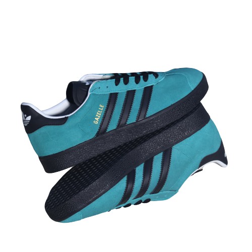 ADIDAS GAZELLE GREEN TOSCA BLACK ORIGINAL MADE IN INDONESIA