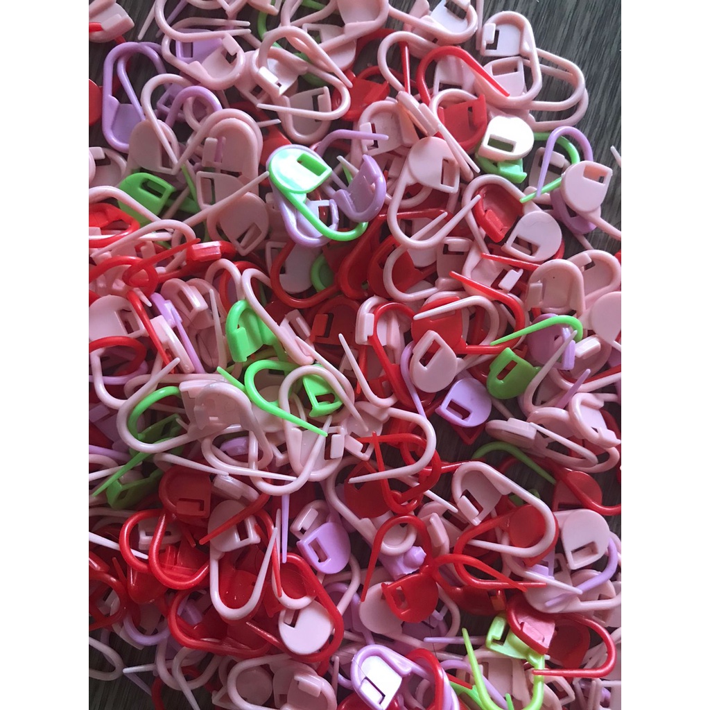 Jual Penanda Rajutan Model Peniti - Stitch Marker / Plastic Pin Mix ...