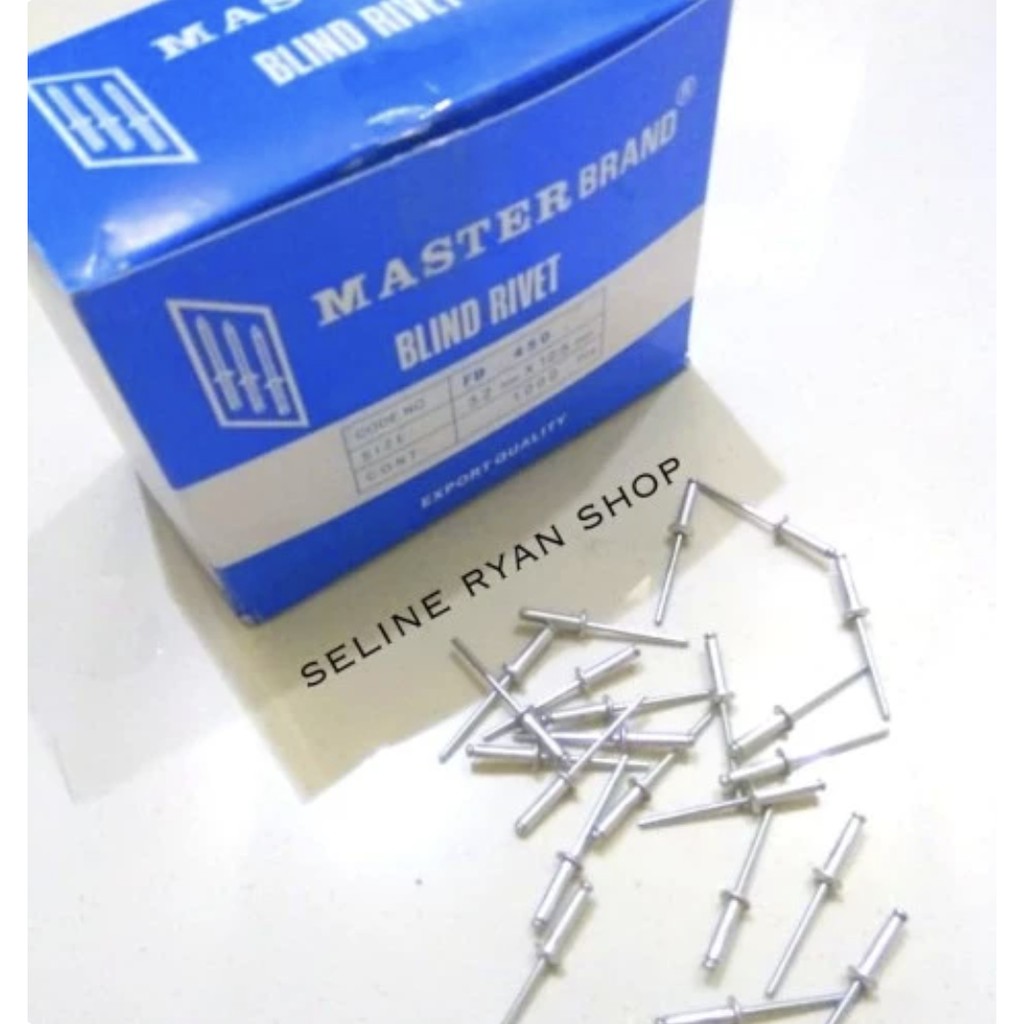 Jual 50 PCS Paku Rivet / Blind Rivet Master Brand FB 450 | Shopee Indonesia