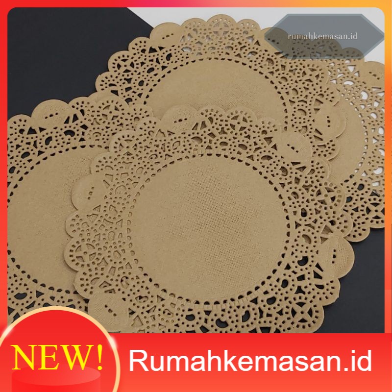 Jual Pcs Paper Doilies Coklat Alas Kertas Tatakan Coklat