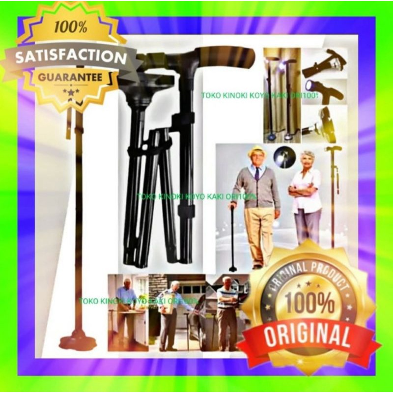 Jual Trusty cane alat tongkat bantu jalan manula lipat lampu led ...