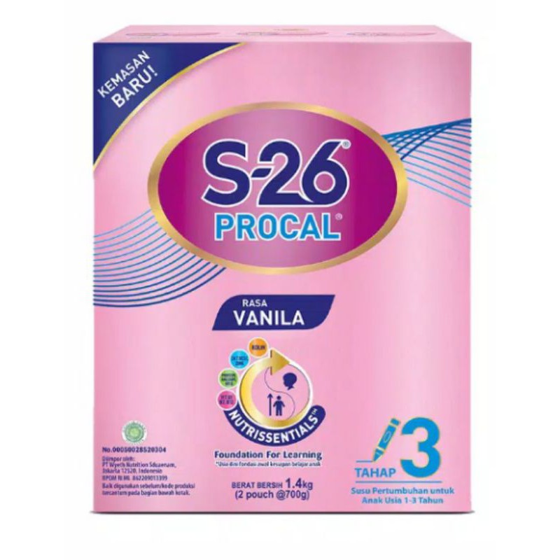 Jual S26 Procal 3 Promise 4 Vanila 1400gr 400gr (exp Mei 2026) | Shopee ...