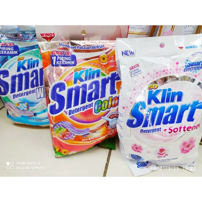 Jual So Klin Smart WHITE/COLOUR/SOFTENER 800gr | Shopee Indonesia
