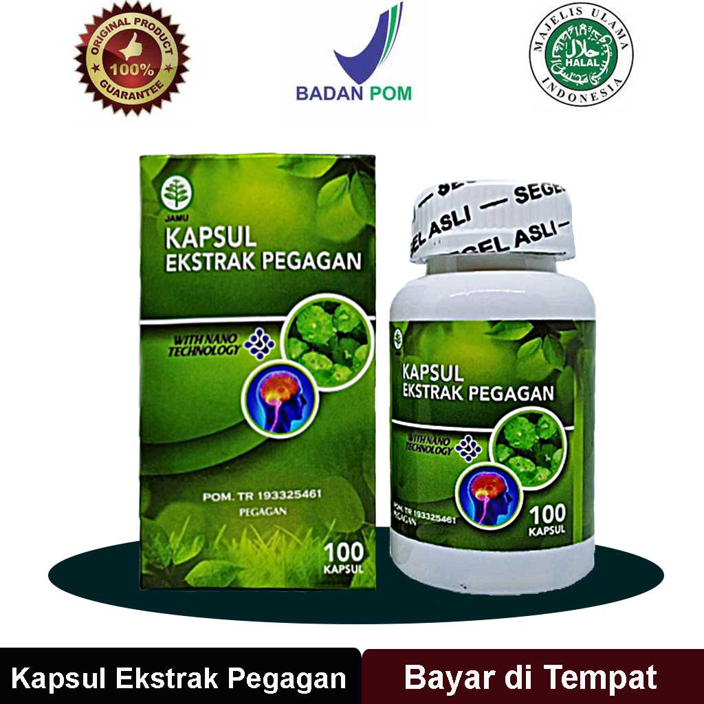 Jual Kapsul Ekstrak Pegagan 100 Original Kapsul Pegagan Obat