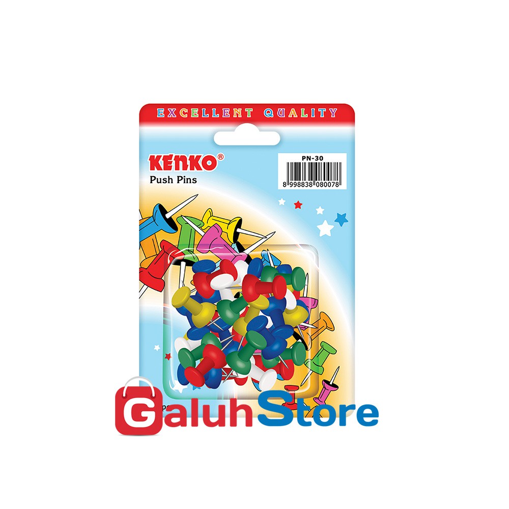 Jual Kenko Push Pins PN- 30 Isi 30 pcs | Shopee Indonesia