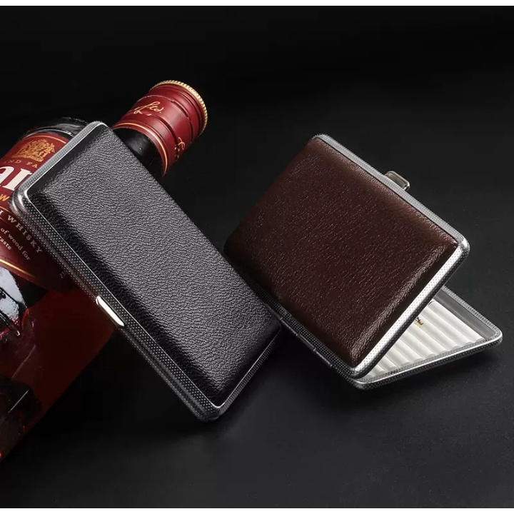 Jual TEMPAT ROKOK MOTIF KULIT - KOTAK ROKOK KALENG | Shopee Indonesia