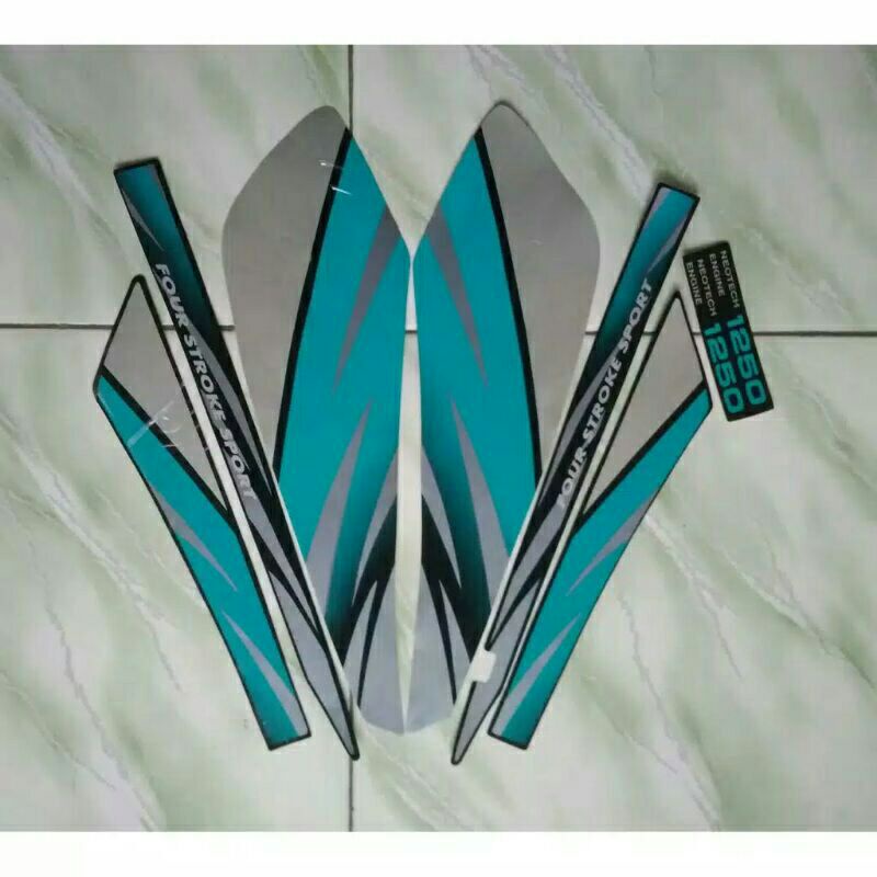 Jual sticker striping lis bodi motor honda gl pro/gl max 1996 merah ...