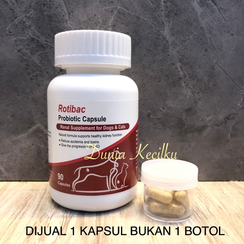 Jual Rotibac Probiotic Kapsul Suplemen Renal / Kidney / Ginjal Kucing ...