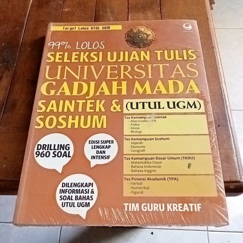 Jual Buku Seleksi Ujian Tulis Ugm Utul Ugm Saintek Soshum | Shopee 