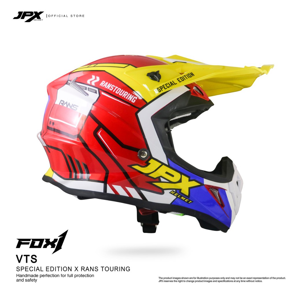 Jual Helm JPX Fox1 Cross Full Face VTS/RANS Special Edition | Shopee ...