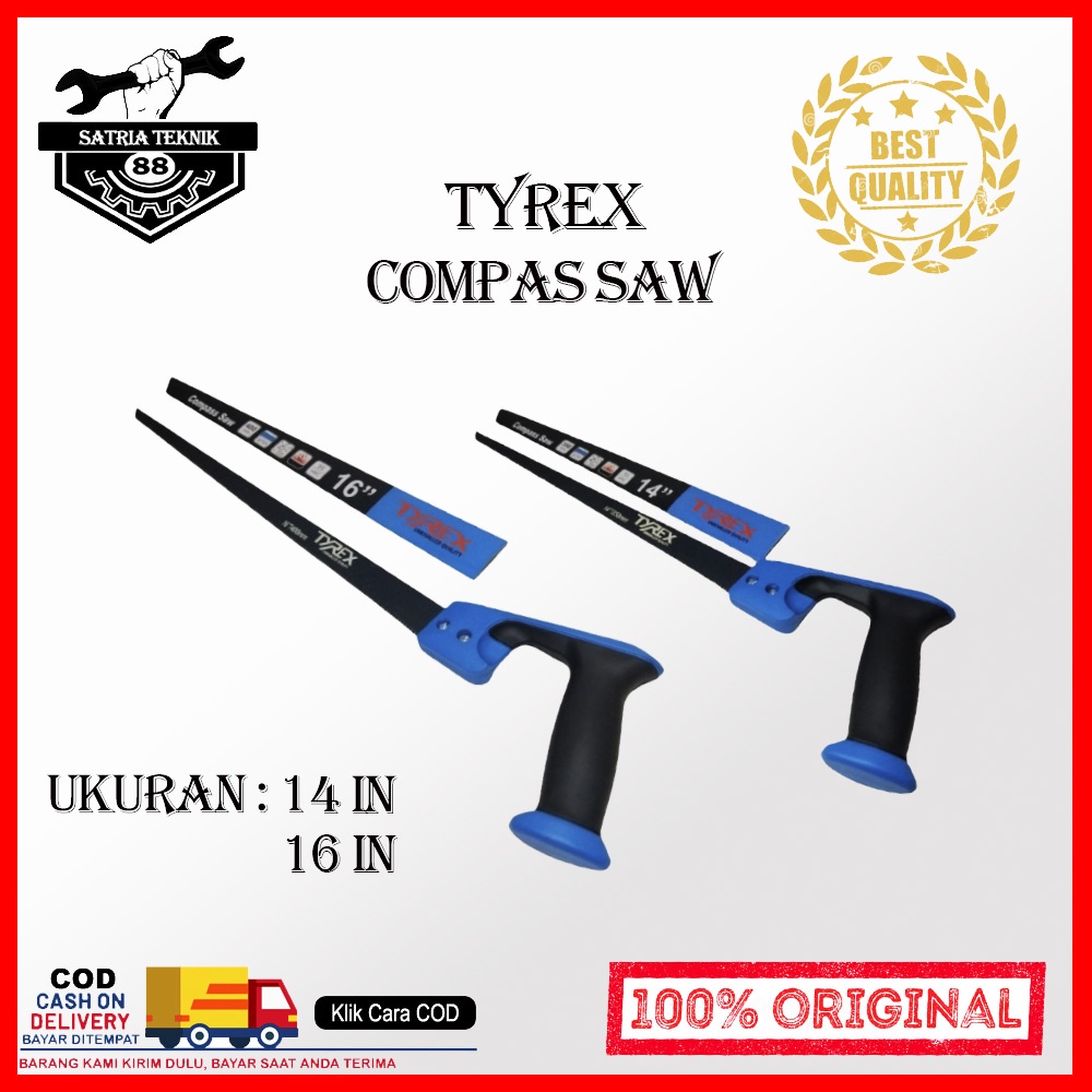 Jual Tyrex Gergaji Lancip Kayu Dahan Inch Dan Inch Hand Saw