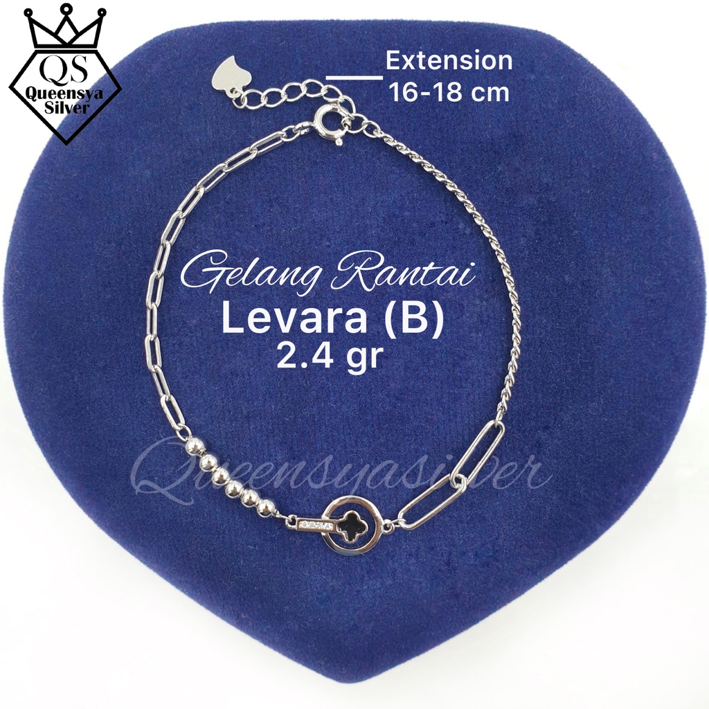 Jual Gelang Tangan Perak Silver Korea Asli 925 Lapis Emas Putih