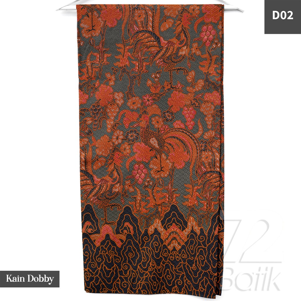 Jual KAIN BATIK PREMIUM Bahan Dobby Motif Jago Alas Warna Hitam Black ...