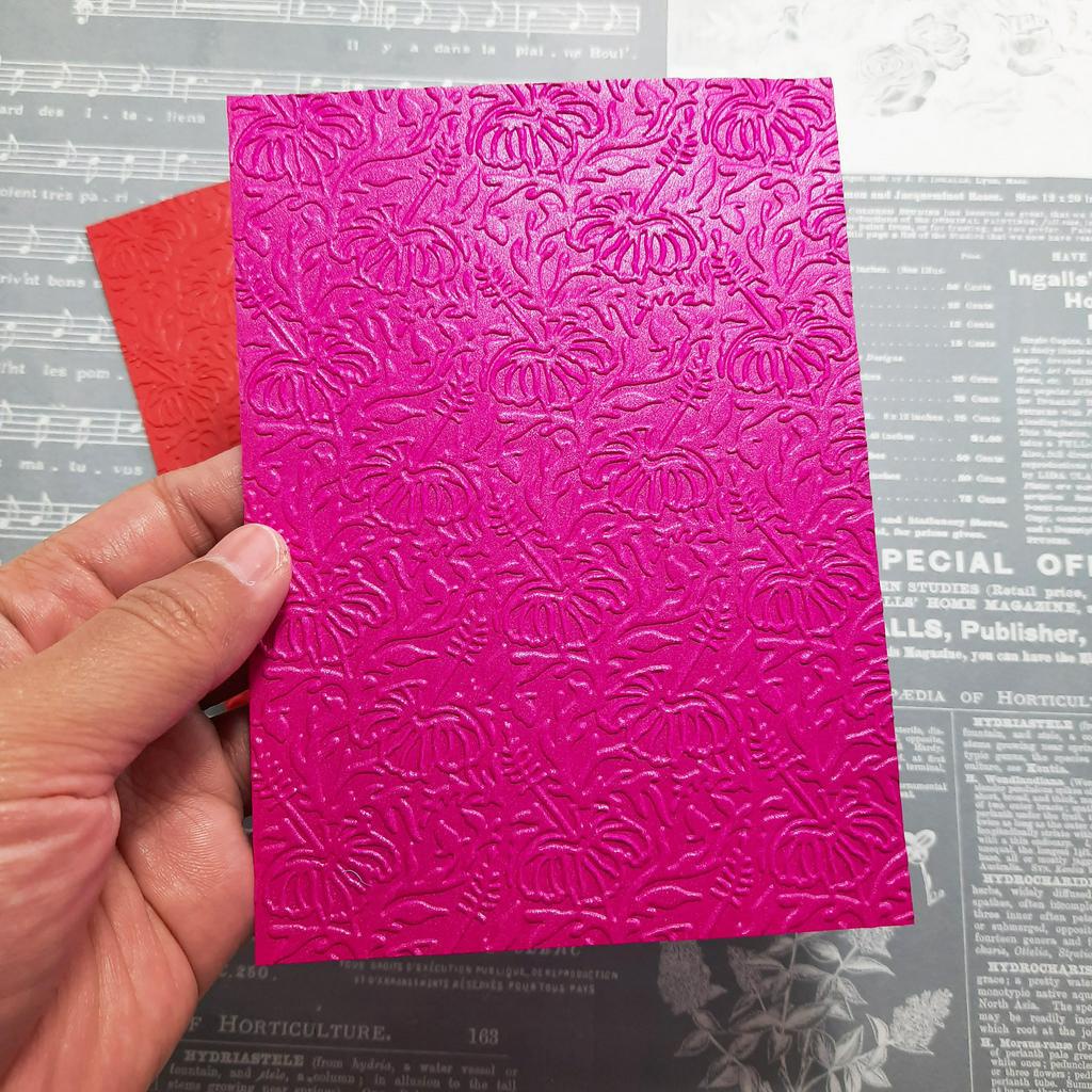 Jual Emboss Paper - ORIENTAL FLOWER (Embossing Paper Folder) | Shopee ...